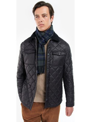 Barbour Unisex Tartan Yün Atkı (%100 Lambswool) TN28 Olive Night