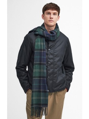 Barbour Unisex Galingale Tartan Atkı TN23 Green Loch Tartan