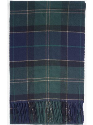 Barbour Unisex Galingale Tartan Atkı TN23 Green Loch Tartan