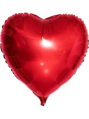 Parti Aşkı Parti Aşkı Kırmızı Kalp Folyo Balon 24 Inç 60 cm & Sevgililer Günü - Evlilik Teklifi Balonu