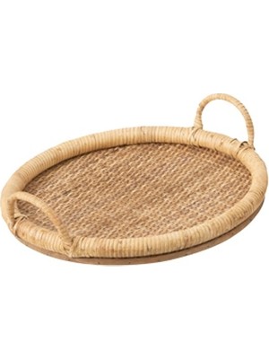 Laromita Decoration Conny Rattan Yuvarlak Tepsi / S