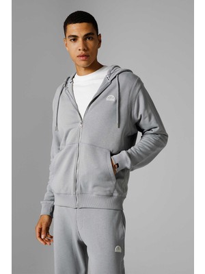 Ellesse Fermuarlı Kapüşonlu Erkek Sweat EM281-GI