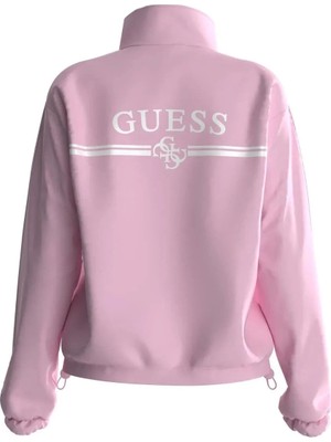 Guess Kadın Arleth Fermuarlı Bej Sweatshirt