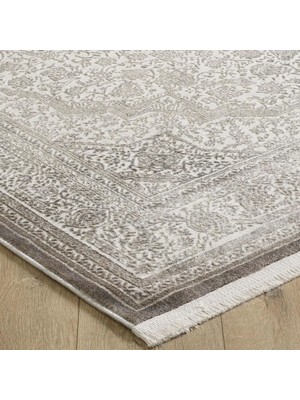 Empera London Selenit Kaymaz Taban Tozumaz  Halı - Gri - 160x230 Cm