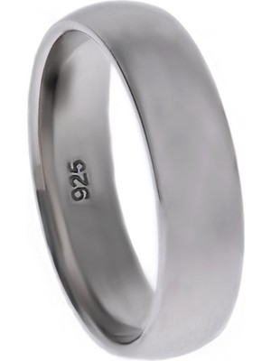 Celikchi Kadın Alyans Model 5 mm Bombeli Gümüş Yüzük