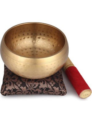 Varsthree Dövülmüş Pirinç Tibet Meditasyon Kasesi, Meditasyon, Yoga ve Iyileşme Için 11,4 cm