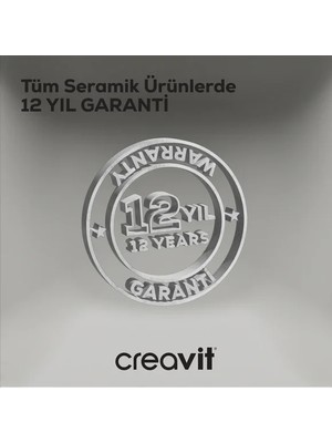 Creavit LP040 Loop Kare Çanak Lavabo 40 cm Selçuklu Rölyef Uygulamalı