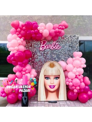 Balon Seti Pastel Fuşya-Şeker Pembe-Makaron Pembe 60 Lı Balon Zinciri Seti