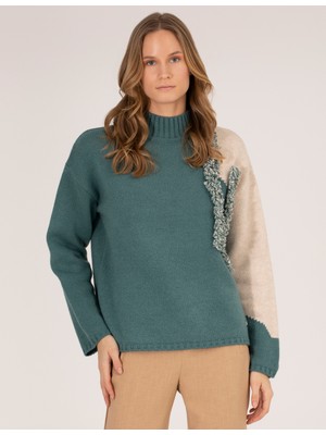 Pierre Cardin Kadın Mint Regular Fit Balıkçı Yaka Kazak 50254078-VR152