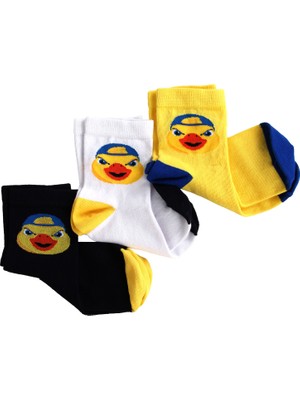 Fenerbahçe Çocuk Yellow Maskot 3lü Çorap