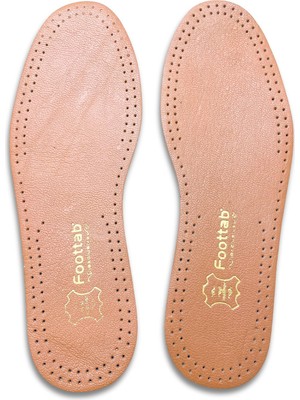 Foottab Exclusive Hakiki Deri Ayakkabı Tabanlığı, Parfümlü, Koku Önleyici Ter Emici, Leather Insole,