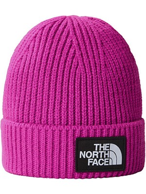 The North Face Tnf Logo Box Cuffed Beanie Bere NF0A3FJX1I71 Pembe