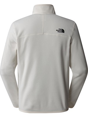 The North Face M 100 Glacier 1/4 Zip Erkek Polar Sweatshirt NF0A855W4HP1 Beyaz