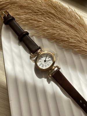 Quartz Retro Minimal Vintage Deri Kordon Kadın Kol Saati Kelebek Model