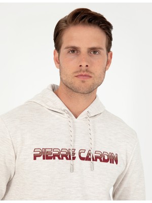 Pierre Cardin Erkek Bej Regular Fit Sweatshirt 50290665-VR011