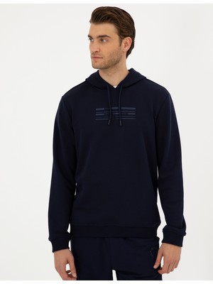 Pierre Cardin Erkek Lacivert Regular Fit Sweatshirt 50295772-VR033