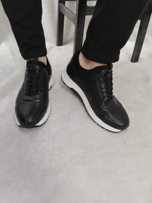 Voyager 5333 Zephyrtread  Deri Erkek Ayakkabı - 5333 - Siyah-Beyaz - 44