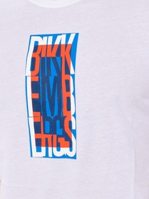 Bikkembergs BKK2MTS04 Half Logo T-Shirt White