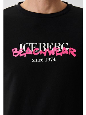 Iceberg ICE3MTS01 Neon T-Shirt Black