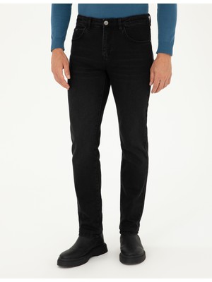 Pierre Cardin Erkek Siyah Straight Fit Jean Pantolon 50292071-VR046