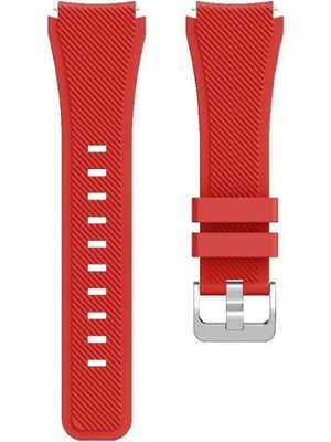 Basias Haylou Solar LS05 / LS05 S Tokalı Çapraz Çizgili Spor Silikon Kordon Kayış