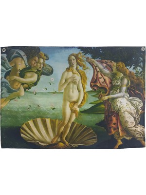 Mediterian Venüs'ün Doğuşu Sandro Botticelli Duvar Halısı (100CM x 70CM)