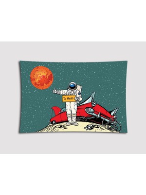 Mediterian To Mars Duvar Örtüsü Duvar Halısı Tapestry Halısı