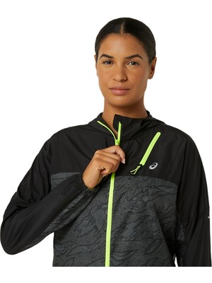 Asics Fujitrail Packable Windbreaker Kadın Siyah Ceket 2012C977-001