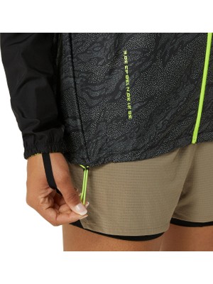 Asics Fujitrail Packable Windbreaker Kadın Siyah Ceket 2012C977-001