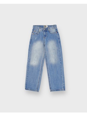 RG Brand Genç Wide Leg Kot Pantolon