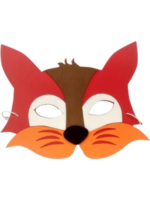 ProBest Design Tilki Eva Çocuk Maskesi, Çocuklar Için Eva Hayvan Maskeleri, Doğum Günü Parti Maskeleri