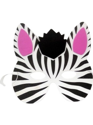 ProBest Design Zebra Eva Çocuk Maskesi, Çocuklar Için Eva Hayvan Maskeleri, Doğum Günü Parti Maskeleri