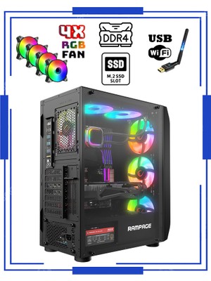 Zeiron Anubis Rtx1 Intel Core I5-14400F 16GB Ddr4 Ram 1tb M.2 Nvme SSD 12GB RTX3060 Oyuncu Masaüstü Bilgisayar