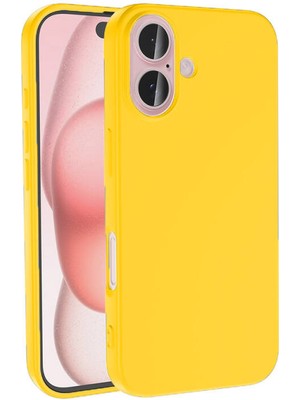 Adige iPhone 16 Kılıf Lansman Içi Kadife Silikon + Ekran Koruyucu