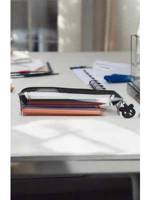 Marva Şeffaf Tasarımlı Kalem Kutusu Polyester Malzemeden Gençler İçin Kullanışlı Cüzdan