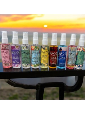 Akçay KOLONYA70 ml Sprey,limon,kiraz,mandalina,zeytin,paris,miski Amber,istanbul,gizli,yıldız