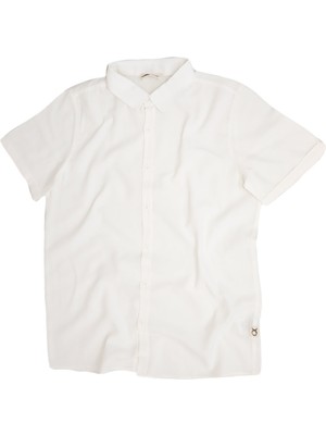 RG Brand Keten Çocuk Kısa Kollu Gömlek