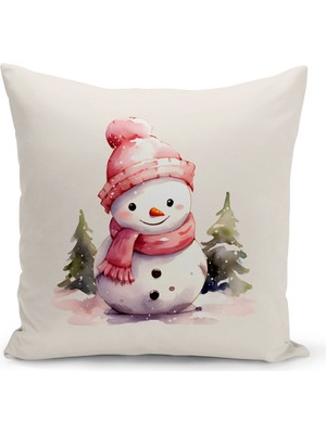 Bertille Home Yılbaşı Serisi Çift Tarafı Dijital Baskılı  4'lü Kırlent Kılıfı Seti (Christmas Noel Cushion Cover)