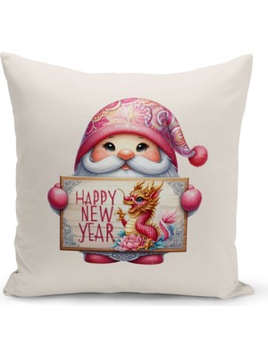 Bertille Home Yılbaşı Serisi Çift Tarafı Dijital Baskılı  4'lü Kırlent Kılıfı Seti (Christmas Noel Cushion Cover)