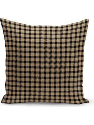 Bertille Home Yılbaşı Ekose Serisi Çift Tarafı Dijital Baskılı Kırlent Kılıfı (Christmas Noel Cushion Cover)