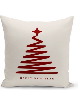 Bertille Home Yılbaşı Serisi Çift Tarafı Dijital Baskılı  4'lü Kırlent Kılıfı Seti (Christmas Noel Cushion Cover)