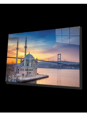 Narnuga Teknoo- Istanbul Günbatımı Köprü Camii Cam Tablo