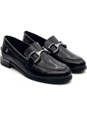 Venüs 2455201K Kadın  Deri Tokalı Loafer Ayakkabı