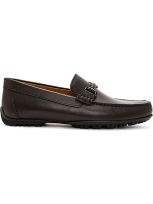 Geox Erkek Kahverengi Kosmopolis Deri Casual Loafer U45E5A00043C6009