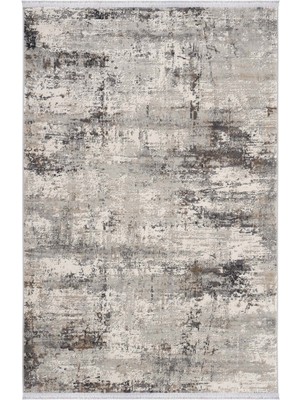 Cool Halı London 01 Krem Gümüş Salon Halısı Kesme Halı Yolluk Antre Hol Halısı Yumuşak Doku Yatak odası halısı