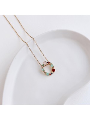 Vesce Atelier Fiore Çelik Kolye