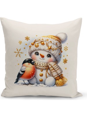 Bertille Home Yılbaşı Serisi Çift Tarafı Dijital Baskılı  4'lü Kırlent Kılıfı Seti (Christmas Noel Cushion Cover)