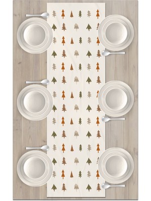 Bertille Home Yılbaşı Serisi 140X40 cm Dijital Baskılı Runner (Christmas Noel)