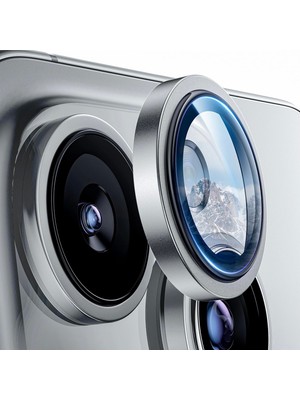 Lopard Apple iPhone 16 Pro Lens Kamera Koruyucu Premium Safir Parmak Izi Bırakmayan Cl-12