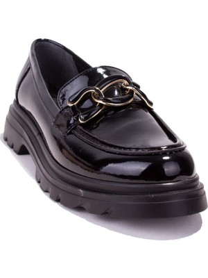 Dagoster DZA07-90811CN Siyah Rugan Günlük  Tokalı Spor Klasik  Kadın Ayakkabı